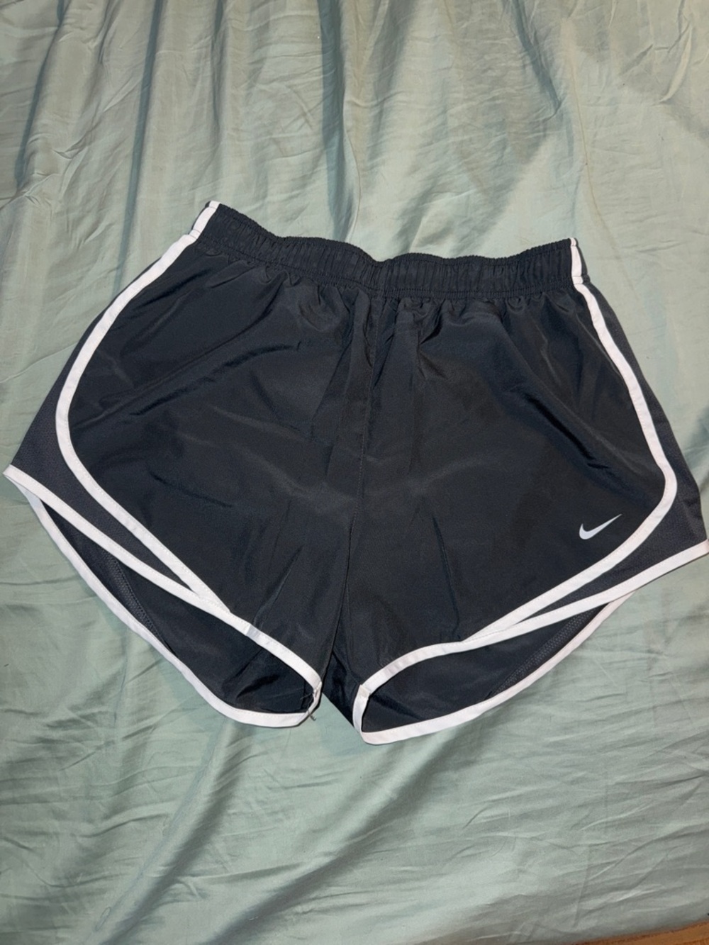 Nike Women's Dark GrayRunning Shorts with White Trim